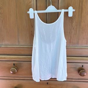 White, flowy, lululemon tank, size 4